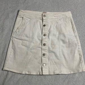 White Button-up Skirt